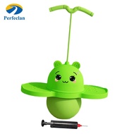 Perfeclan Pogo Ball with Handle Pogo Stick with Ball Pump Funny Gifts Pogo Jump Pogo Bouncing Ball f