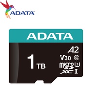 ADATA ADATA 1T 1TB microSDXC UHS-I U3 A2 V30 Memory Card Suitable for Driving/Sports Photography
