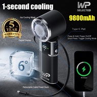 【Cold Air Ice Compress】WP Handheld Fan Cooler Fan 9800mAh Recharable Portable Mini Fan 100 Level Adj