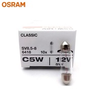 Plate light OSRAM Original 6418 | Halogen Bulb | C5W 12V 5W SV8.5-8 | 100% Original |36mm
