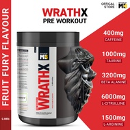MuscleBlaze Pre Workout WrathX with Creatine (Fruit Fury, 0.88lbs  / 400g, 20 Servings)
