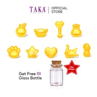 TAKA Jewellery  1gm 999 Petite Gold in Glass Bottle - Assorted Design [Bundle Deals]