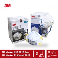 3m Mask N95 8210 And 3M Mask P2 Valved 8822 Particulate Respirator Mask