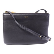 CELINE 牛皮皮革Trio肩背袋