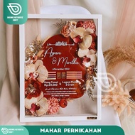 Mahar Pernikahan Anggrek Series RW MAHAR TETES AIR MAHAR AKRILIK KEKINIAN BOX AKRILIK