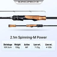 325Kingdom KING PRO II Fishing Rod 2 Section Spinning and Casting 24T Carbon Fishing Travel Rod 1.8m