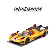 ✨1:18 Scale Ferrari 499P Yellow BBURAGO Vehicle Models Miniature Diecast Cars Toy