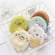 JEREMY1 Sumikko Gurashi Plush Purse Mini Gift Headset Bag Wallet Hang Pendant Corner Creatures Cat Bear Duck USB Cable Bag