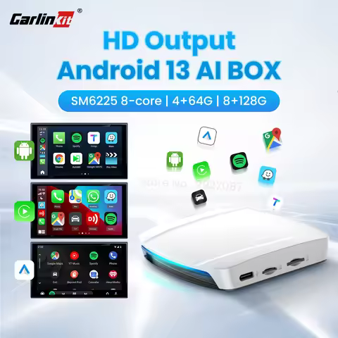 CarlinKit CarPlay Ai Box HDMI Android 13 SM6225 660 Wireless CarPlay Android Auto Smart Car TV Strea