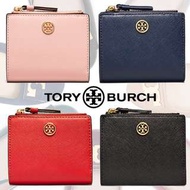 美國 Tory Burch ROBINSON 防刮皮革 MINI 短夾-多色 10.5*9