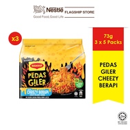 MAGGI Pedas Giler Cheezy Berapi (5x73g) Bundle of 3