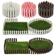 Mini kayu pagar kecil 5*100cm pagar berwarna untuk hiasan DIY taman rumah