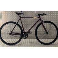 Cranston Fix Fixie. Single Speed Bicycle. Leisure Bike. Urban Bicycle.  Purple  . With brake