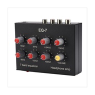 EQ-7 Car Audio Headset Amplifier 7-Band EQ Equalizer 2 Channel