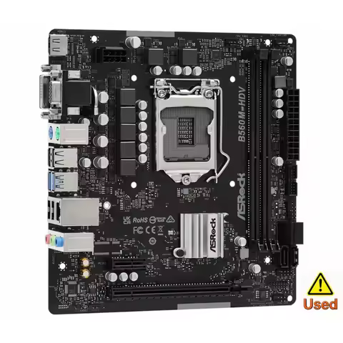 ASROCK B560M-HDV R3.0 Motherboard Intel B560 LGA1200 DDR4 64GB Micro ATX support i7-11700 i3-10325 i