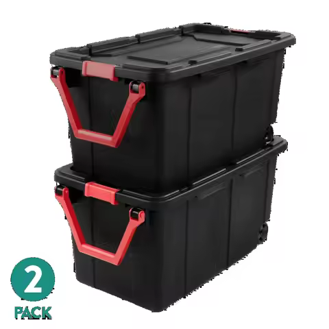 40 Gallon Wheeled Storage Bin Sterilite Extra Large Storage Bin, 40 Gallon Wheeled Plastic Storage C