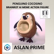 PENGUINO COCOSINO ACTION FIGURE 3D Print Toy Toys Viral Brainrot Anomali Anomaly Character AI Italia
