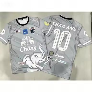Thailand National Team Football Jersey Short-sleeve Fan Souvenir Breathable Training Match Sportswea