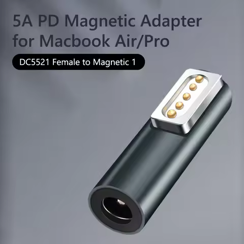 Type C Magnetic USB PD Adapter for Apple Magsafe 1 Magsafe 2 MacBook Pro USB C Female Fast Charging 