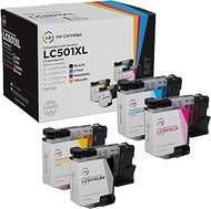 LD Products Ink Cartridge Replacement Compatible with Brother LC501XL lc 501 lc-501 High Yield (B, C