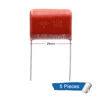 5 cái CBB tụ điện 475j 475k 250V 4.7UF cbb22 475j250v metallized phim tụ điện sân 25mm ban đầu