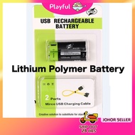 【PLAYFUL】USB Rechargeable Battery AA / AAA 1.5v Output Lithium Polymer Battery