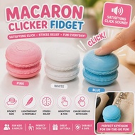 Macaron Fidget Clicker Toy | Stress Relief ASMR | Cute Desk Toy for Kids & Adults