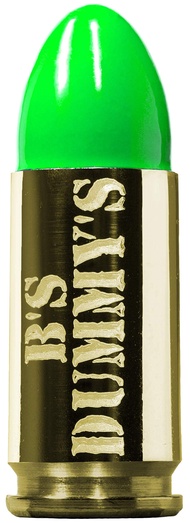 B's Dry Fire Snap Caps - A.K.A. B's Dummy's - Dummy 9mm Luger Training Caps (5 Pack) (Neon Green Bra