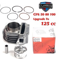 52mm Big Bore Kit Racing Cylinder For 4 stroke 139qmb 137qma GY6 50 60 80 100 Upgrade to 120 CC Add 