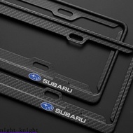 HYS Subaru Carbon Fiber Pattern License Plate Protection Frame Suitable for XV/Impreza/Sti/Forester/WRX/BRZ/GC8 Legacy Outback