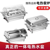 Transparent Transparent Buffet Stove Flip Breakfast Stainless Steel Buffet Visual Buffet Stove Table
