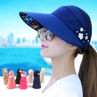 RAINBOWCO Women's Casual Folding Sun Visor Hats Anti-UV UV Protector for Beach Hat Summer Hat