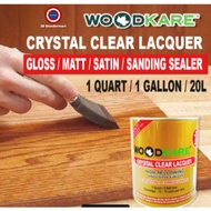 Crystal Clear Lacquer Wood-Kare - Non Yellowing Acylic Based Top Coat 3.8L