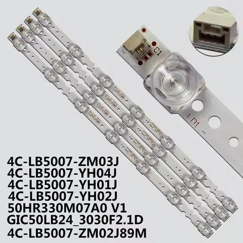 Led backlight 50HR330M07A0 V1 For 50" TV 50U3900C 50UD6696PS 50UD6676 50U5850C 4C-LB5007-ZM02J89M YH
