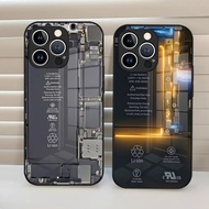 BL-1 Motherboard Circuit Board Phone Case Tempered Glass Back Cover for Samsung A35 A55 A15 A25 A53 