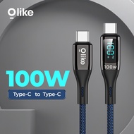 Olike D106CC USB-C to USB-C Data Cable 100W Fast Charge LED D106