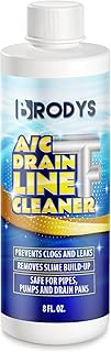 Brodys - A/C HVAC Drain Line Cleaner, 8oz Bottle, (Great to use at home, in the office, at restauran