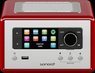 sonoro - SONORO Relax 迷你串流音響系統 | Wifi Streaming | 藍牙, Multi-room |Spotify| Internet radio |Rot/red