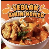 Seblak instant food MIE+CUANKI - kerupuk seblakberkuah pedas Noodle