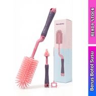 Berus botol Susu MamaBaby Bottle brush Silicone Milk Bottle Brush Baby Bottle Teat Nipple Brush