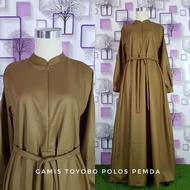 Dress pemda gamis keki pns gamis pemda pdh guru baju pemda Cod