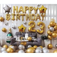 23 year old boyfriend birthday balloon decoration Set - Thai rubber balloons - Koolstyle exclusive m