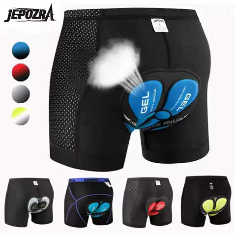 Shorts Mesh Cycling JEPOZRA Cycling Shorts Breathable Mesh Cycling Shorts for Men, 5D Gel Pad, Shock