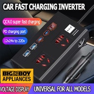 Car Inverter 12V 24V to 220V Power Converter Car Power Inverter Truck Socket Charger Inverter