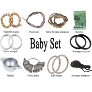 New Born Baby Set/Baby Set/Urai Marunthu Set/Vasambu Kappu/Pottu Aachu/Paal Mani/Paladai/Born Babyse
