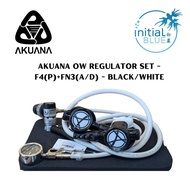 AKUANA Open Water OW Regulator set - F4(P)+FN3(A/D) - Black/White Scuba Diving Regulator Set