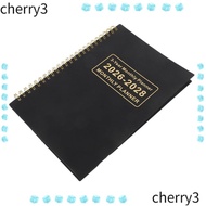 CHERRY Calendar Book, Smooth Writing 2026-2028 3 Years Monthly Planner, Premium Yearly Goals Annual 