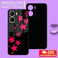 Softcase glossy case pro camera Star motif Suitable For vivo Y16 Y17 Y17s Y20 Y20s Y22 Y35 Y36 Y27s And all type vivo Pay At The Place Of The case