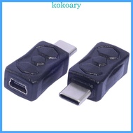 KOK Mini USB Female to Type C Male Conversion Adapter 5V 2A Charging Adapter