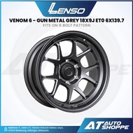 Lenso Venom 6 - Gun Metal Grey 18x9J ET0 6x139.7 (1 Piece)
